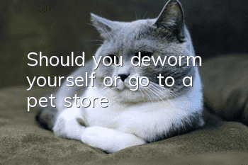 Should you deworm yourself or go to a pet store?